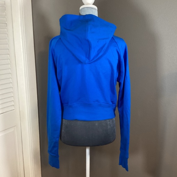 NWT CRZ YOGA Fleece Zip Cropped Hoodie Size L - Picture 6 of 12